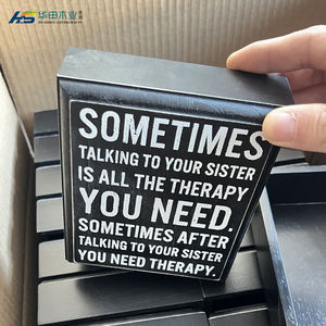 Letrero de caja de madera Art Deco móvil de resorte impreso personalizado con lo lejos que has llegado para la decoración del hogar - Product Image 4