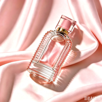 Flacon de parfum élégant en verre rectangulaire 100 ml avec impression sérigraphique personnalisable par l'usine