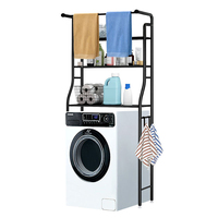 Vente en gros de support pour machine à laver et salle de bain étagère de rangement en métal pour la maison étagère de rangement pour vêtements à trois niveaux pour salle de bain
