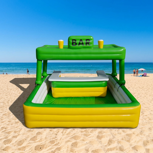 Bar de piscine gonflable commercial en PVC pour l'extérieur, tente de bar flottante gonflable pour adultes, idéal pour les événements dans le jardin et la cour. - Product Image 6