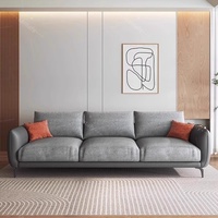 Canapé en bois massif et cuir de style minimaliste italien pour appartement, petit salon, design moderne, accoudoir droit, écologique, durable