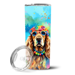 Vaso Delgado de Acero Inoxidable Cocker Spaniel Hippie Dawg - Product Image 5