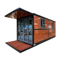Module de conteneur plat de luxe à faible coût Maison Immeuble de bureaux préfabriqués Mobile Van Maison pour villas en acier