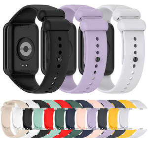 สายรัดข้อมือสำหรับ MiBand 8 Pro แบบขายส่ง สายยางนุ่ม ระบายอากาศได้ดี พร้อมหัวล็อคแบบกด มีหลายสี - Product Image 2