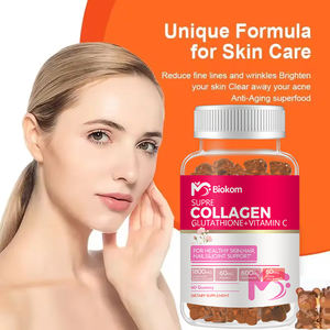 Groothandel Beer Organische Huid Whitening Anti Veroudering Glutathion Collageen Gummies Supplementen Met Vitamine <span class=keywords><strong>C</strong></span> Voor Haar Huid En Nagels - Product Image 3