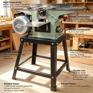 Machine à <span class=keywords><strong>bois</strong></span> multifonction trois-en-un : coupe, rabotage, perçage - Product Image 1