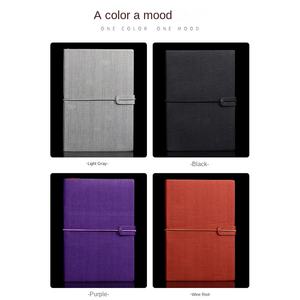 สมุดโน้ต<span class=keywords><strong>หนัง</strong></span> PU ขายส่ง ดีไซน์สร้างสรรค์ ขนาด A5 สำหรับธุรกิจ นักเรียน ประชุม สมุดจดบันทึก เย็บกาวไร้รอยต่อ ปรับแต่งโลโก้ สไตล์เรโทร - Product Image 4