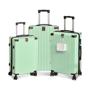 Stylish 3-Piece 20/24/28-Inch 3-in-1 Rolling <strong>Suitcase</strong> <strong>Lightweight</strong> and Waterproof Luggage Modern Style PC Material Wholesale - Product Image 4