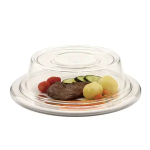 11英寸水晶透明盘子可重复使用的馅饼板塑料食品盖