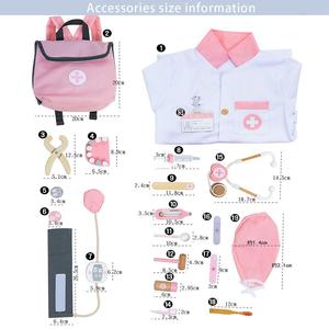 Certification CE CPC Ensemble de jouets <span class=keywords><strong>docteur</strong></span> pour jeu de rôle Sac à dos rose Costume Simulation Accessoires de dentiste Maison de jeu Expérience de carrière pour bébé - Product Image 4