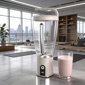 Licuadora Portátil de Alta Resistencia de 1000 ml y 150 W, Recargable por USB/Batería, Inalámbrica, para Triturar Hielo y Hacer Smoothies, Turbo, Libre de BPA, con 6 Cuchillas - Product Image 6