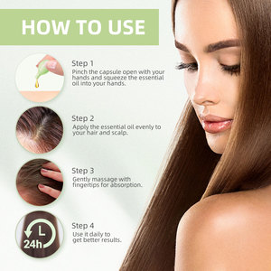 Cápsulas nutritivas de aceite de ricino negro natural para el crecimiento del cabello <span class=keywords><strong>EELHOE</strong></span> 30 piezas - Product Image 6
