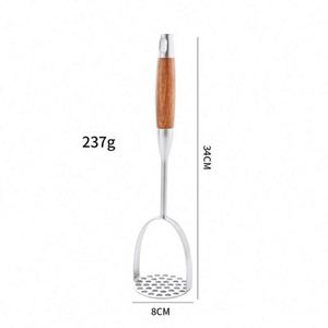 304 Stainless Steel Kitchen Purple Sweet Potato Puree Mashing Tool Potato Press for Children's Food - Product Image 2