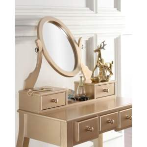 DB for Ashley Wood Ensemble coiffeuse et tabouret avec miroir réglable, design traditionnel, mobilier de chambre - Product Image 4