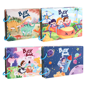 Nueva llegada Montessori educación preescolar aprendizaje reutilizable pegatina granja <span class=keywords><strong>libro</strong></span> silencioso - Product Image 5