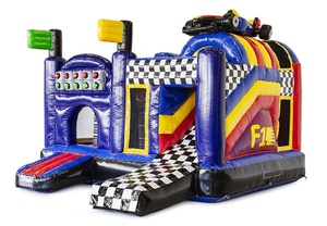<span class=keywords><strong>Château</strong></span> <span class=keywords><strong>gonflable</strong></span> F1 multijoueur à thème Blue Racing avec ventilateur pour enfants, rebond de voiture de course et toboggan-<span class=keywords><strong>Château</strong></span> <span class=keywords><strong>gonflable</strong></span> - Product Image 2