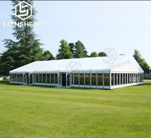 Tente de fête transparente tente de <span class=keywords><strong>mariage</strong></span> pour événement de fête salon commercial durable extérieur 10*25M <span class=keywords><strong>chapiteau</strong></span> d'abri de cérémonie de <span class=keywords><strong>mariage</strong></span> en <span class=keywords><strong>cristal</strong></span> - Product Image 2