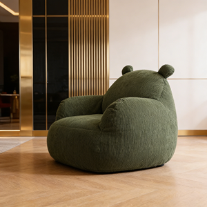 Sillón Infantil Coreano para Rincón de Lectura, Pequeño Taburete para Guardería, Diseño de Oso Adorable, Puff para Niños - Product Image 3