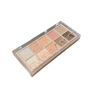 Palette de fards à paupières 10 couleurs pour débutants, paillettes, nacré, mat, couleurs tendance