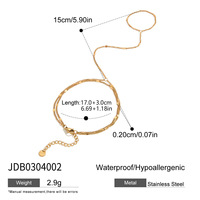 Bracelet chaîne en acier inoxydable plaqué or 18 carats avec zircon CZ, délicat et étincelant, cadeau de luxe pour femmes, vente en gros
