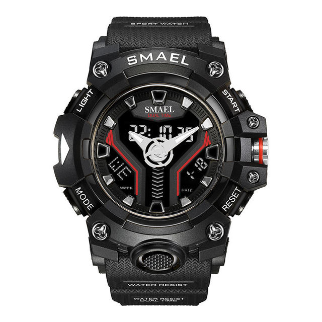 SMAEL 8075 New Item Men Digital Watch Stylish Luminous Chronograph Concise Sports Watch for Men Quartz Watch Outdoor Sports