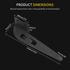 New trên kính chắn gió gắn chân đế cho Led thanh ánh sáng thay thế 52 \ "trên cho Toyota FJ Cruiser 2007-2014 - Product Image 6