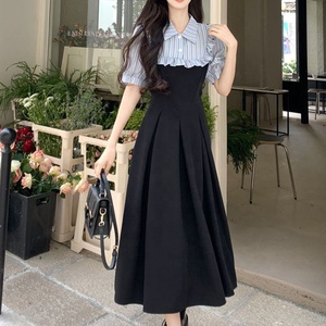 <span class=keywords><strong>Abito</strong></span> Lungo da Donna Coreano Elegante e Raffinato Primavera-Autunno 2026, Vestito Ampio a <span class=keywords><strong>Maniche</strong></span> <span class=keywords><strong>Lunghe</strong></span> con Linea ad A - Product Image 4
