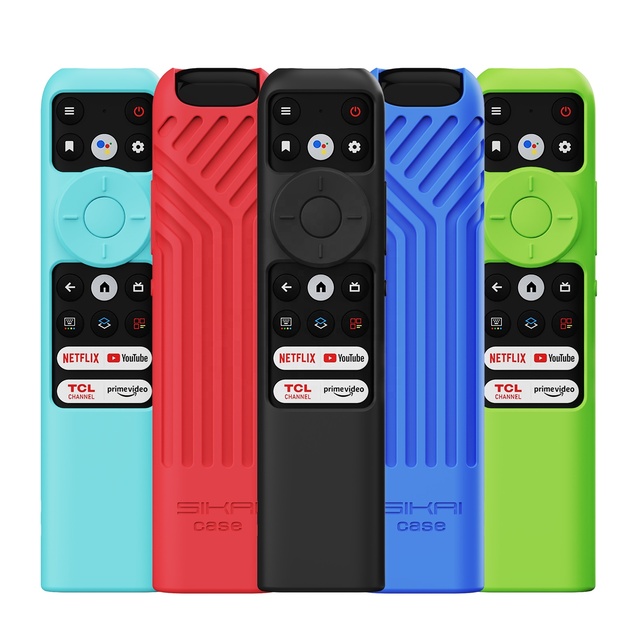 TCL Android 4k Smart TV Remote Control Protective Cover RC902N Silicone Sleeve Case Wholesale Supplier with Rolling Code