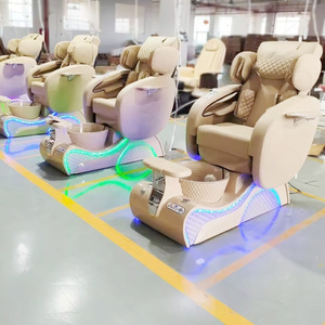 Muebles de Salón de Uñas Modernos y de Lujo Profesionales, Silla de Pedicura con Spa para Pies y Masaje, con Luz Ambiental - Product Image 2