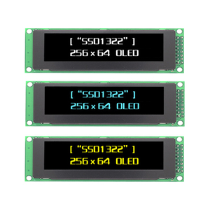 2.8英寸256*64 SPI并行有机发光二极管串行显示模块白色黄色蓝色PMOLED屏幕SSD1322，带16针适配器印刷电路板 - Product Image 1