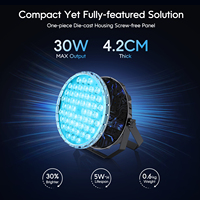 Projecteur LED Par Slim Big Dipper LPC018 54x1.5W RGB 3-en-1 avec télécommande DMX pour éclairage de scène et de fête