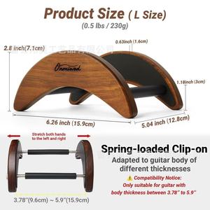 Soporte de guitarra de madera Omniwod, soporte de suelo de madera maciza para guitarras acústicas, eléctricas, ukeleles y violines - Product Image 4