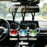 Diffuseur de parfum pour voiture suspendu, flacon en verre, huile essentielle, désodorisant longue durée pour rétroviseur