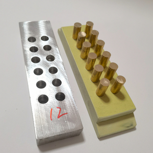 Placa de aluminio de 6, 7, 8, 10, 12, 16 pulgadas con orificios para disparo individual de estrellas, con componentes para la fabricación de fuegos artificiales, herramientas pirotécnicas, con base de latón. - Product Image 3