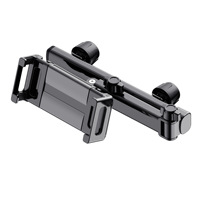 Support de tablette pour appuie-tête de voiture, [Bras d'extension réglable 3 en 1] Support de voiture pour iPad pour siège arrière pour tablettes de 4,7 à 12,9 pouces