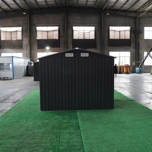 Abri de jardin en acier galvanisé, revêtement poudré, imperméable, pour le rangement des outils de jardin - Product Image 1