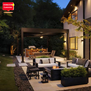 Pergola motorisée <span class=keywords><strong>de</strong></span> luxe <span class=keywords><strong>de</strong></span> grande taille 20 pieds x 40 pieds, en aluminium, imperméable, pare-soleil, <span class=keywords><strong>abri</strong></span> <span class=keywords><strong>de</strong></span> <span class=keywords><strong>jardin</strong></span>, patio, toit à lames, kits <span class=keywords><strong>de</strong></span> pergola - Product Image 6