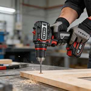 TOMAC 20V Borstelloze Boormachine, 90N.m Hoog Koppel Anti-Twist Veiligheid Accu-gereedschap met 13mm Chuck voor Industrieel gebruik, CE-gecertificeerd - Product Image 3