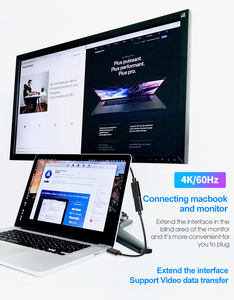 USB 3.1 Gen2 Loại C Nam Nữ cáp mở rộng 10gbps truyền dữ liệu 4K/60Hz âm thanh video nhanh chóng sạc 20V 5A 100W PD Đen - Product Image 2