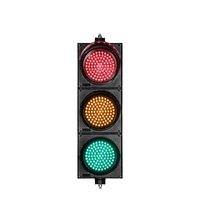 Feu de signalisation contrôlé automatiquement de 8 pouces LED à pleine vue étanche avec lentilles rouge vert jaune 200mm taux de croisement de route IP65