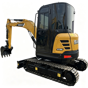 Livraison gratuite - Mini-excavatrice sur chenilles SANY SY35U d'occasion de 3,5 tonnes, engin de terrassement avec moteur Yanmar à vendre, conformité EPA - Product Image 3