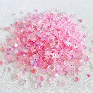 Neues Produkt Harz 3D Nagel Charms In Bulk Kawaii Herz Nail Art Dekorationen Pink Charms Zubehör Großhandel