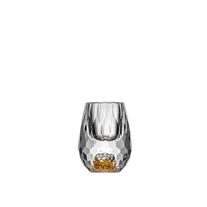 10ml petit Mini fait à la main <span class=keywords><strong>d</strong></span>écoré cristal clair diamant verre à liqueur avec flocon de feuille <span class=keywords><strong>d</strong></span>'<span class=keywords><strong>or</strong></span> 24k pour spiritueux boissons Tastin - Product Image 6