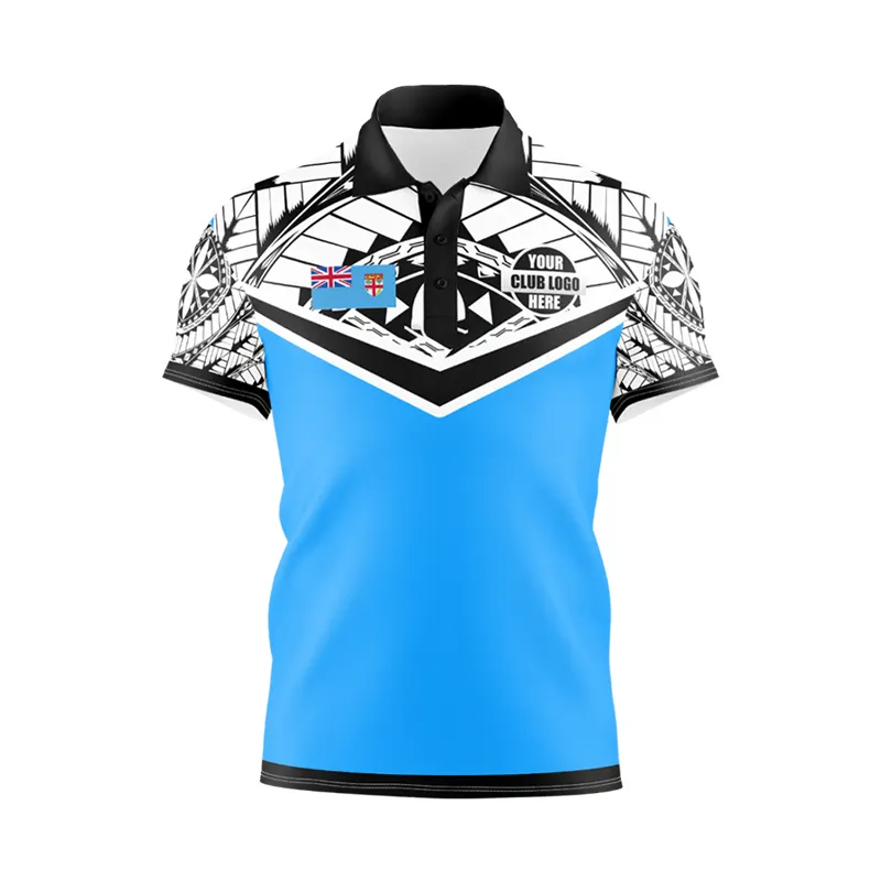 Custom Sublimated Polo Shirts Set In Sleeve Sublimated Uniform Polo Shirt