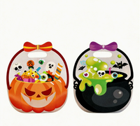 Pochette transparente compressible en forme de citrouille, sacs cadeaux transparents en forme de citrouille, cadeau de fête anti-stress pour enfants à l'Halloween
