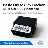 Pelacak GPS 4G OBD2 Mendukung Protokol CAN Bus ISO 15765-4 Pelacakan Real-Time Deteksi ACC & Tegangan