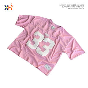 T-shirt uni à col ras du cou Hip Hop Été 2024 Coupe classique Style Japonais-Américain Écologique Lavé Manches classiques 100% Polyester - Product Image 4