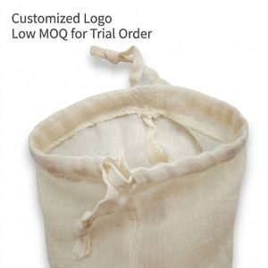 Bolsa de Gasa con Cordón a Precio de Fábrica, Bolsa Ecológica para Productos, Bolsa de Almacenamiento de Alimentos de Algodón Orgánico, Embalaje de Algodón para Guardar Pan y Bocadillos - Product Image 6