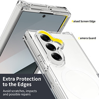 Étui transparent 2,0 mm pour Samsung Galaxy Z Fold7, coque hybride TPU+PC pour téléphone portable Samsung Galaxy Z Fold7 Fold6