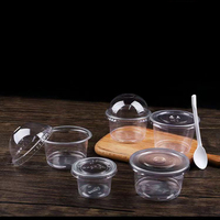 1000 pièces – Prix compétitif – Gobelets et contenants transparents jetables de 95-250/300/500 ml pour yaourt et lait – Prêts à l'expédition – Fabriqués en Chine